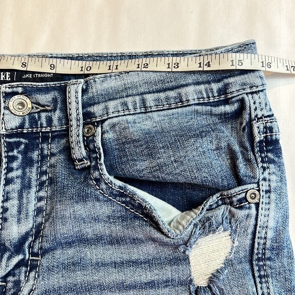 BKE Straight Stretch distressed Denim Jean SZ 32 NEW - Picture 11 of 12